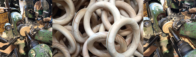 Wooden Curtain Rod Rings