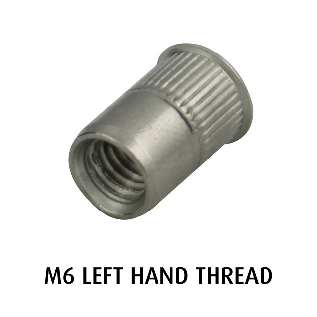 Rivet Nut M6 (Left Hand Thread)