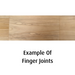 example of finger joints in pine
