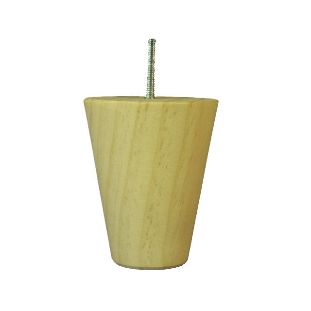 A small, wide tapered leg in pine suitable for lounges and chests. 100mm tall and 85mm wide at its widest point.