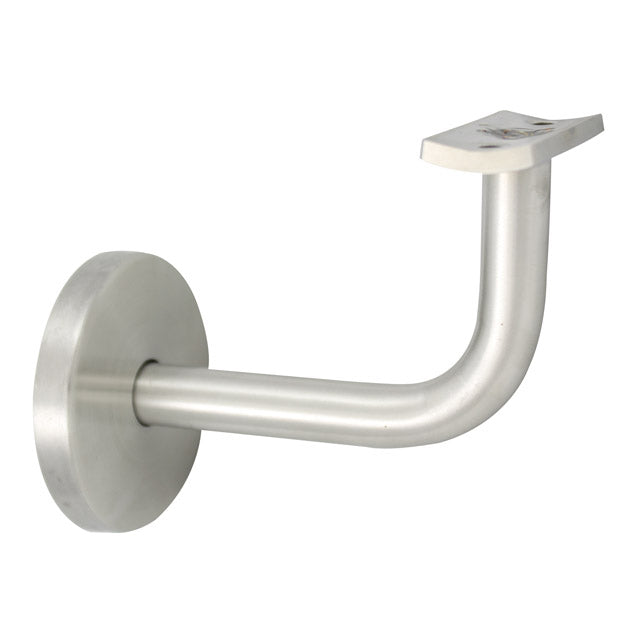 80mm Stainless Handrail Brackets - Curved Cradle (Satin)