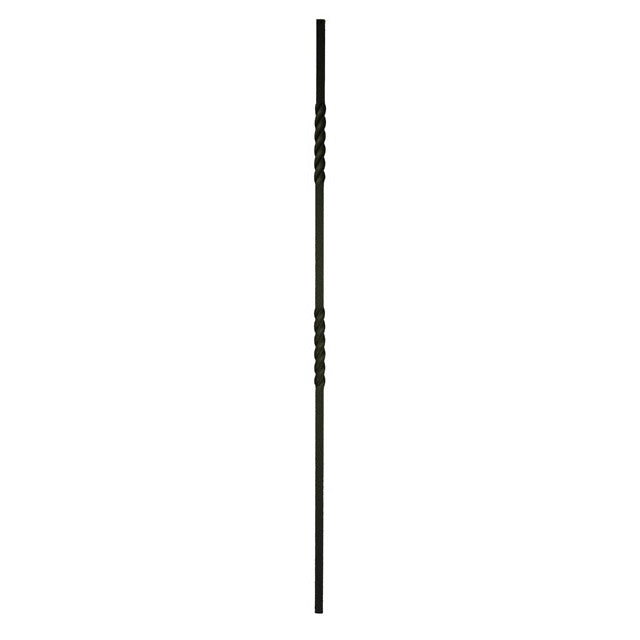 16mm square Double Twist Metal Balusters