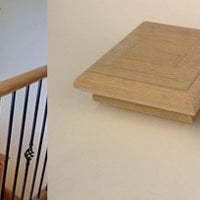 American Oak Stair Post Tops