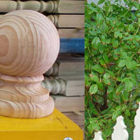 Ball Fence Post Tops ... Big, Bigger, Biggest