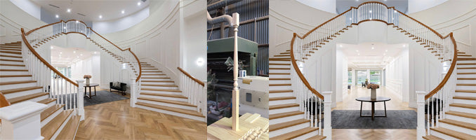 Turned Baluster On A Grand Staircase