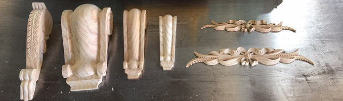6 New Wooden Corbels and Carvings Added