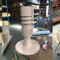Custom Turned Table Columns