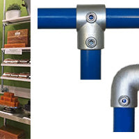 Galvanised Pipe Fittings for Shop Displays