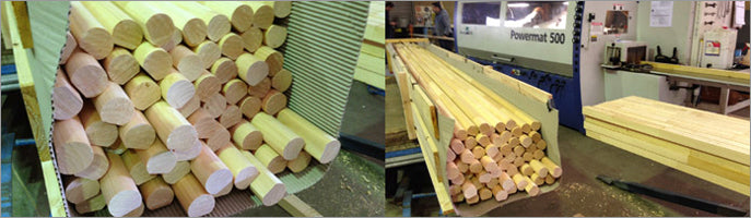 Another Batch of Pine Dowel Handrail