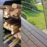 Pre-Drilled Wire Balustrade Support Posts