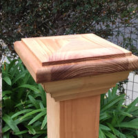 New Style Of Treated Pyramid Fence Post Capital