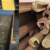 Rebated Timber Dowel Handrail