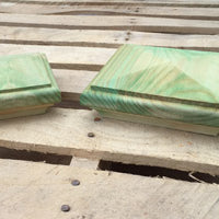 Treated Pyramid Fence Post Capitals