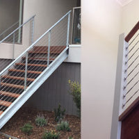 Wire Balustrade Cable and Fittings Being Used