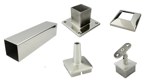 50.8mm Square Stainless Steel Tube & Fittings