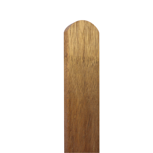 "Round" Fence Picket in Hardwood/Merbau - Various Lengths