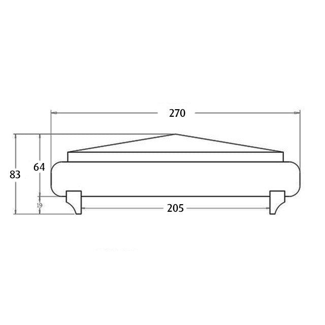 Pyramid Fence Post Capitals for 200sq Post