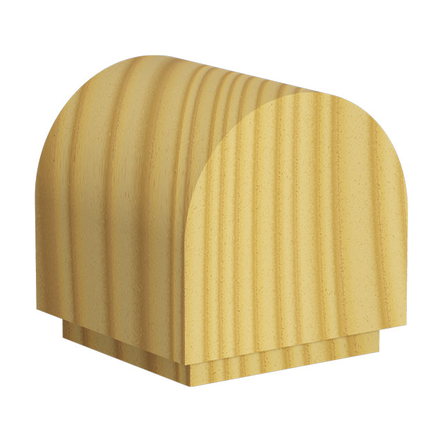 Rounded Fence Post Capital for 112sq Post