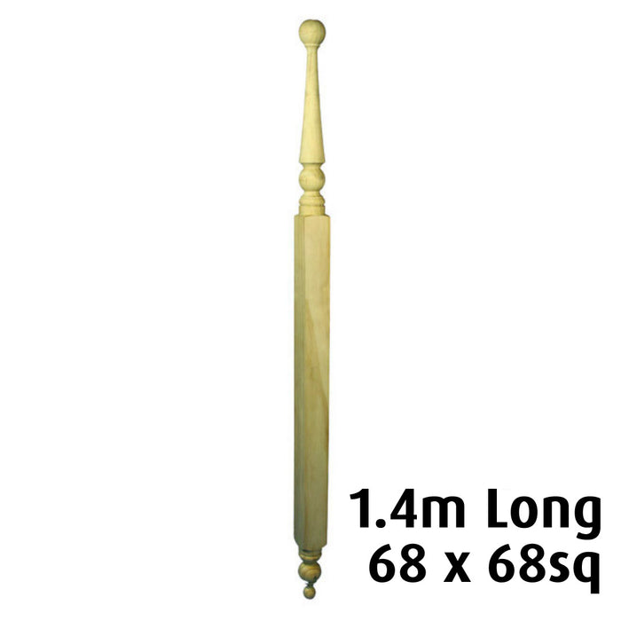 Turned Roof Finials 1400x68sq