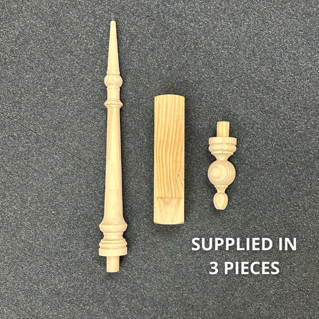 Turned "Edwardian" Roof Finials 1280x90sq