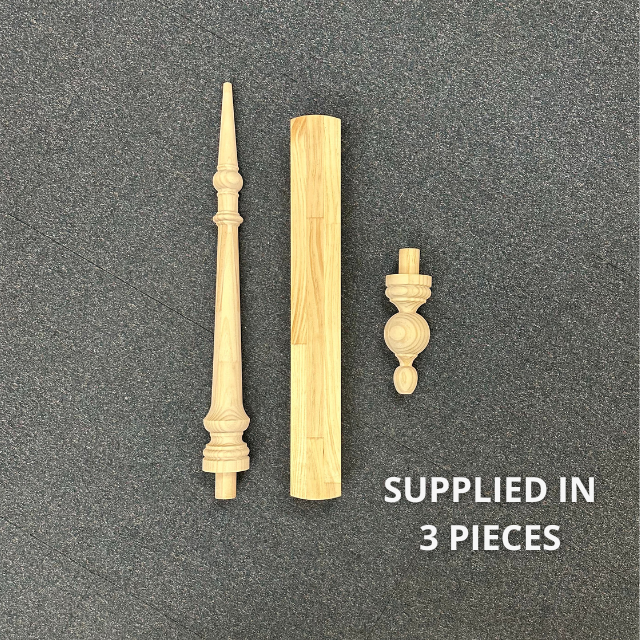 Turned "Edwardian" Roof Finials 1580x90sq