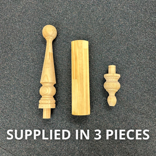 Turned "Morphett" Roof Finials 1000x90sq