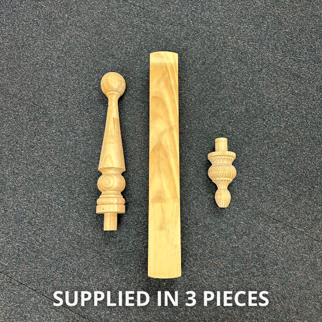 Turned "Morphett" Roof Finials 1300x90sq