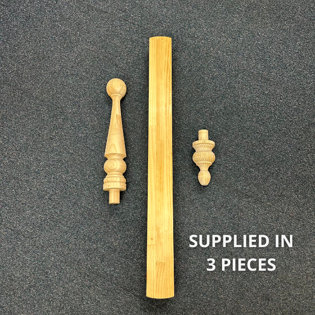 Turned "Morphett" Roof Finials 1600 x 90sq