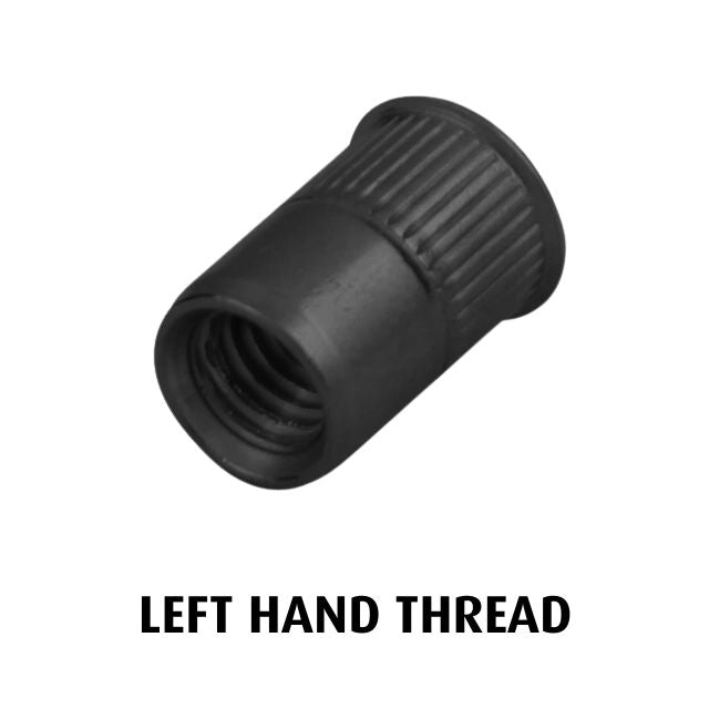 Rivet Nut M6 BLACK (Left Hand Thread)