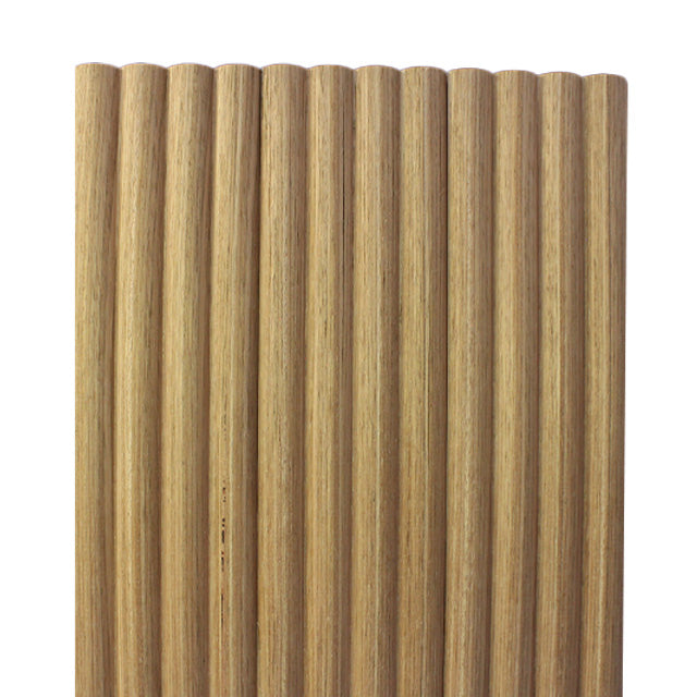 75mm "Ripple" Timber Wall Panelling in Blackbutt (Quarter Sawn)