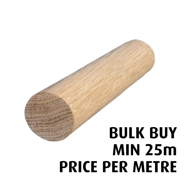 19mm diameter Dowel (American Oak) - Bulk Buy / Random Lengths