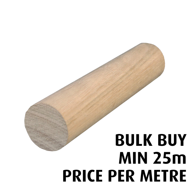 38mm diameter Dowel (Blackbutt) - Bulk Buy / Random Lengths