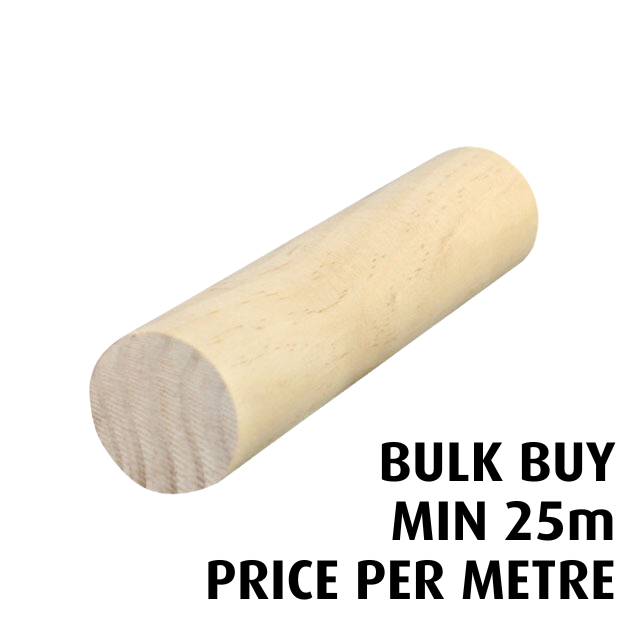 38mm diameter Dowel (Pine) - Bulk Buy / Random Lengths