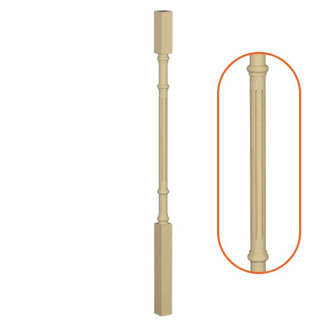 Corinthian Turned Timber Balusters 1000x42sq