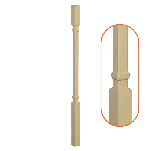 Ramsgate Turned Timber Balusters 1000x42sq