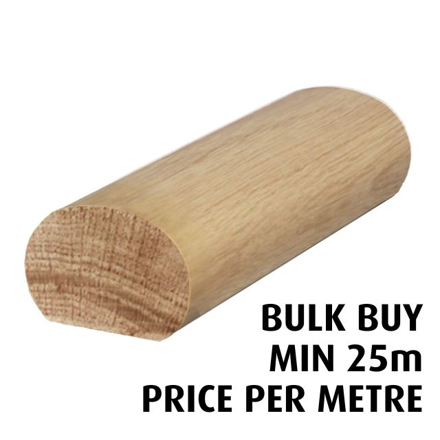 Mono Handrail (American Oak) - Bulk Buy / Random Lengths