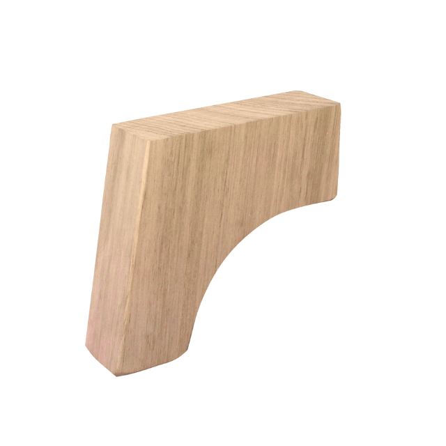 100mm Mid-Century Splayed Leg (Oak)