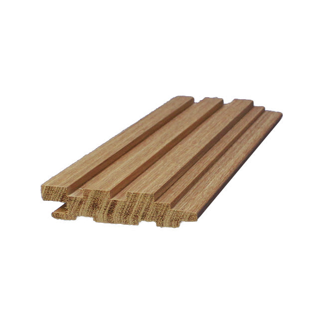 75mm "Forest" Timber Wall Panelling in Blackbutt (Quarter Sawn)