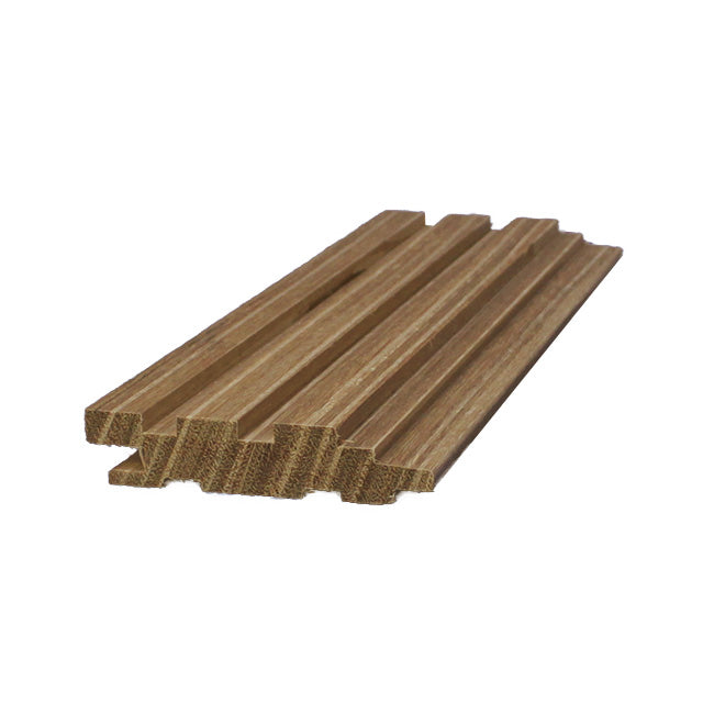 75mm "Forest" Timber Wall Panelling in Spotted Gum (Quarter Sawn)