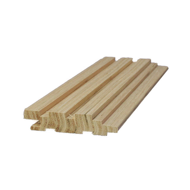 75mm "Forest" Timber Wall Panelling in White Gum (Quarter Sawn)