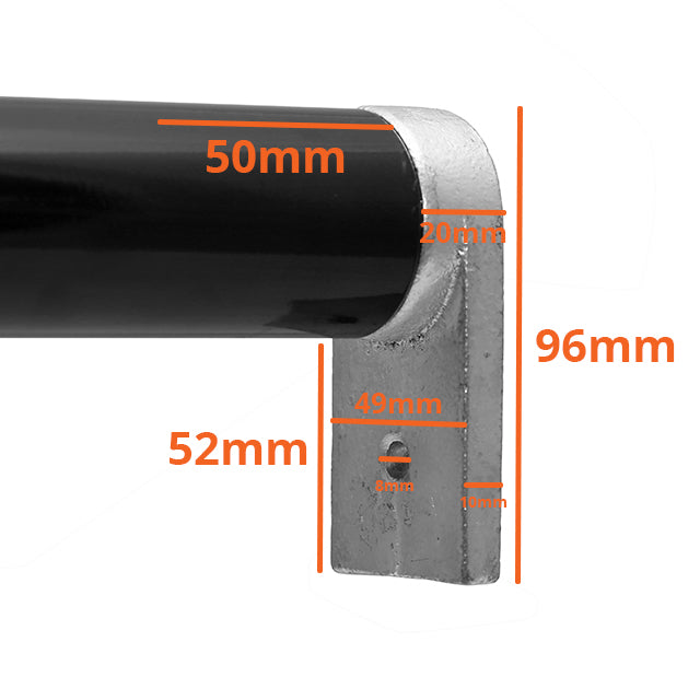 Internal Sleeve Wall Bracket for 42mm Galvanised Pipe