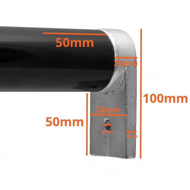 Internal Sleeve Wall Bracket for 48mm Galvanised Pipe