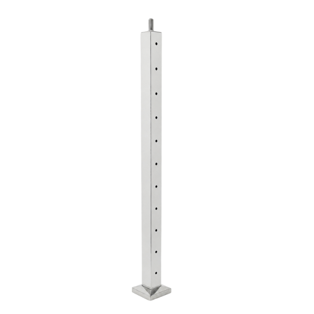 Square End Post for Horizontal Balustrade - Mirror