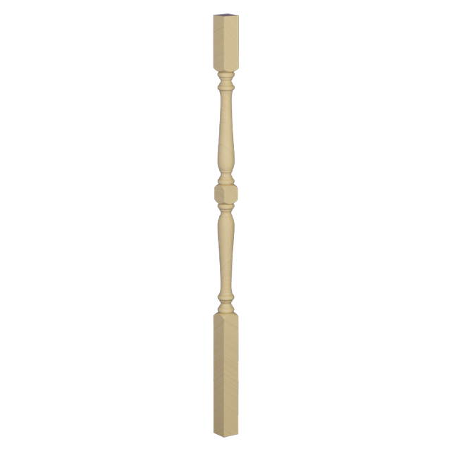 No. 3 Turned Timber Balusters 1000x42sq