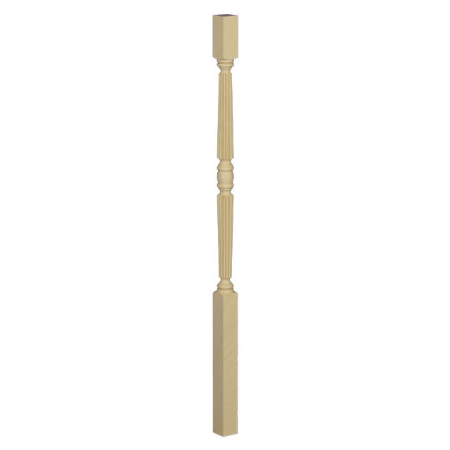 Windsor Turned & Fluted Timber Balusters 1000x42sq