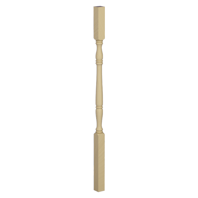 #1 Turned Timber Balusters 1000x42sq