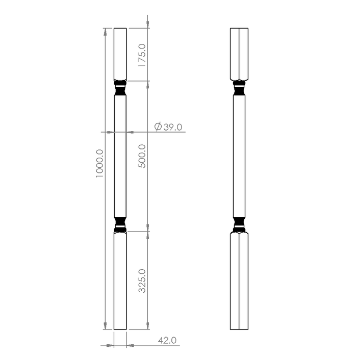#2 Turned Timber Balusters 1000x42sq