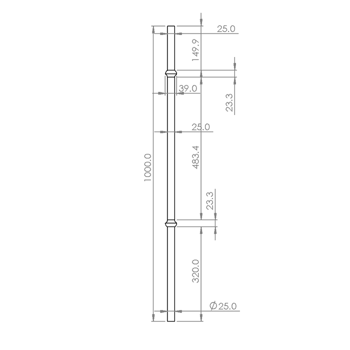 Ramsgate V2 Turned Timber Balusters 1000x42sq
