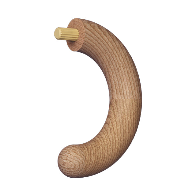 Designer Rail - 43mm diam - 180 deg Bend (American Oak)