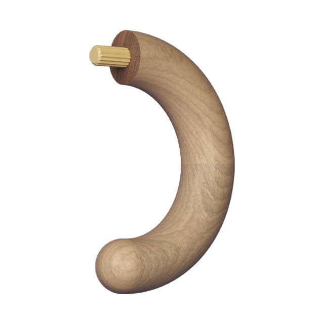 Designer Rail - 43mm diam - 180 deg Bend (Blackbutt)